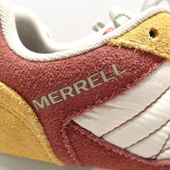 Merrell Alpine Gold Sneakers 6.5 US Bordeaux and Mustard Suede Model J62530 - Picture 3 of 7